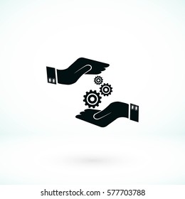 Installation and support vector, Vector EPS 10 illustration style