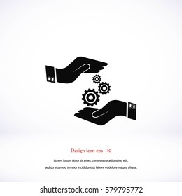 Installation and support vector, Vector EPS 10 illustration style