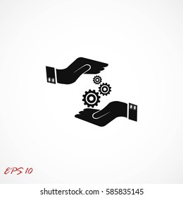 Installation and support vector, Vector EPS 10 illustration style