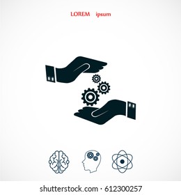 Installation and support vector, Vector EPS 10 illustration style