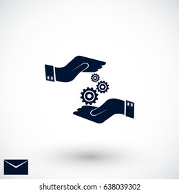 Installation and support vector, Vector EPS 10 illustration style