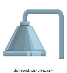 Installed shower icon. Cartoon of Installed shower vector icon for web design isolated on white background