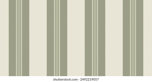 Installing lines vector pattern, multicoloured texture textile stripe. Manufacturing vertical background fabric seamless in light and lime colors palette.