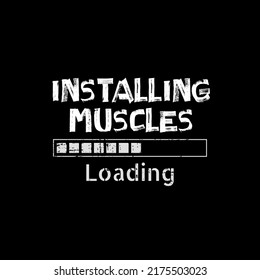 Installing Muscles illustration vector quote