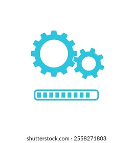 Installing Updates icon. isolated on white background