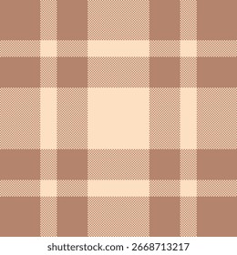 Installing vector background seamless, other check plaid fabric. Occupation pattern tartan textile texture in orange and light colors palette.