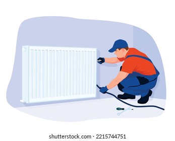 Installing the water heater radiator. Radiator water cleaning. Preparation for winter.