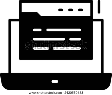 Installing web browser or Software Program concept, Loading web builder tool vector icon design, Web design and Development symbol, user interface graphic sign, website engineering stock illustration