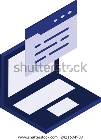 Installing web browser Software Program isometric concept, Loading web builder tool vector flat design, Web design and Development symbol, user interface graphic sign, website engineering illustration