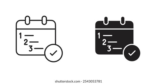 Installment Plan Icon with Calendar and Multiple Checkmarks, Representing Scheduled Payments, Payment Plans, and Financial Flexibility
