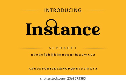 Instance luxury elegant typography vintage serif font wedding invitation logo music fashion property