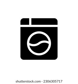 Instant camera black glyph ui icon. Electronics store. Retro photography. User interface design. Silhouette symbol on white space. Solid pictogram for web, mobile. Isolated vector illustration