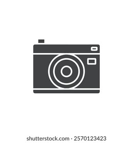 instant camera icon Flat logo set collection