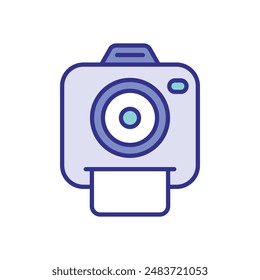 Instant Camera icons vector stock illustration.