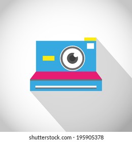 Instant camera lens eye
