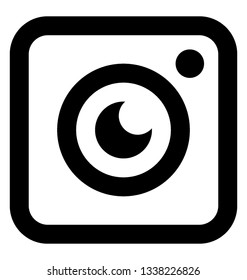Instant camera line icon 