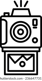 Instant Camera Pixel Perfect Detail Icon