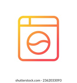 Instant camera pixel perfect gradient linear ui icon. Electronics store. Retro photography. Line color user interface symbol. Modern style pictogram. Vector isolated outline illustration