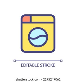 Instant camera pixel perfect RGB color ui icon. Electronics store. Retro photo. Simple filled line element. GUI, UX design for mobile app. Vector isolated pictogram. Editable stroke. Arial font used