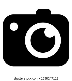 Instant camera solid icon 