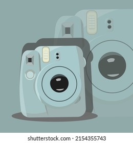 INSTANT CAMERA VECTOR ART AND ILLUSTRATION B