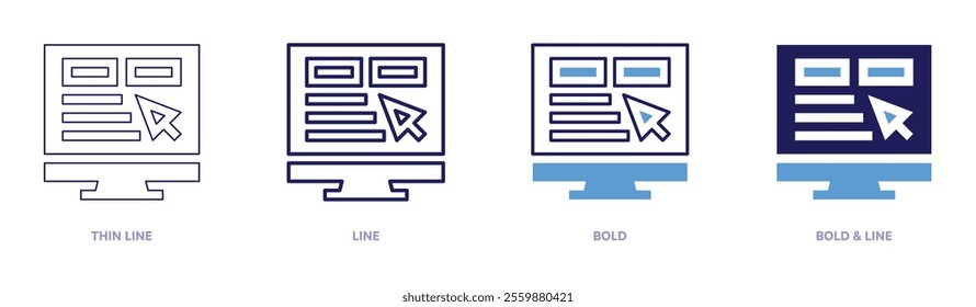Instant delivery icon in 4 different styles. Thin Line, Line, Bold, and Bold Line. Duotone style. Editable stroke.