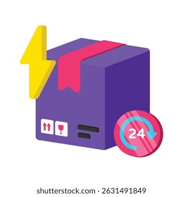 Instant Delivery Vector style icon. Eps 10 file