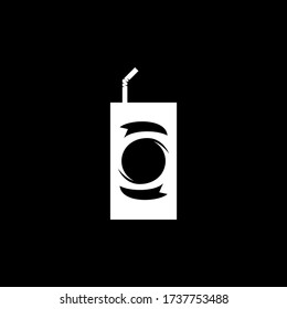 Instant drink simple icon vector design