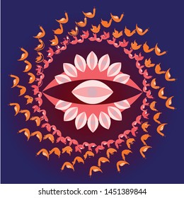 Instant energy with wild psychedelic graphics 