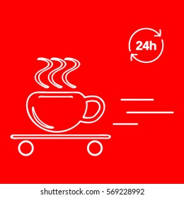 instant fast delivery coffee around the clock