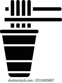 Ilustración de diseño de icono de Vector de alimentos instantáneos