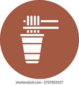 Ilustración de diseño de icono de Vector de alimentos instantáneos
