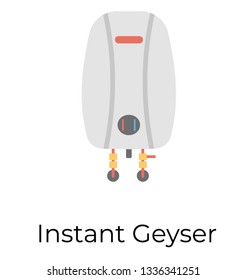 Instant geyser flat icon 