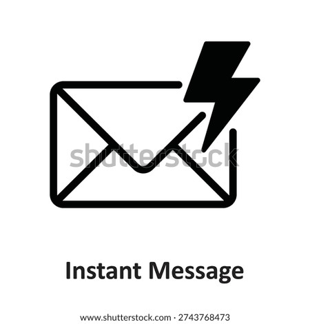 Instant Message Vector icon which can easily modify or edit

