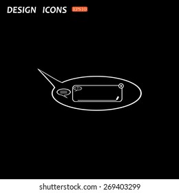 instant messages online. icon. vector design