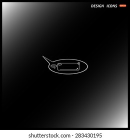 instant messages online. icon. vector design