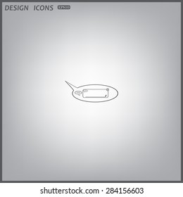 instant messages online. icon. vector design