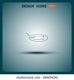 instant messages online. icon. vector design