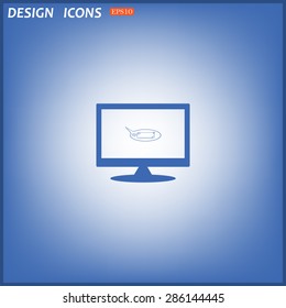 instant messages online. icon. vector design