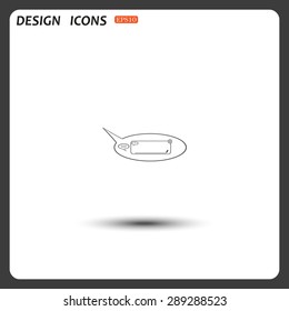 instant messages online. icon. vector design