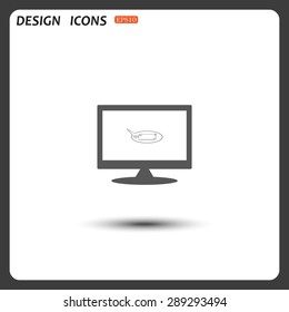 instant messages online. icon. vector design
