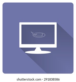 instant messages online. icon. vector design