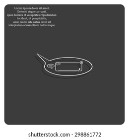 instant messages online. icon. vector design