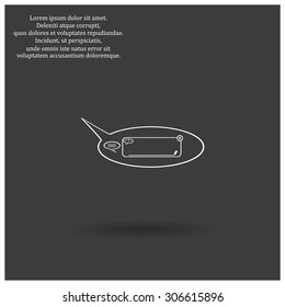 instant messages online. icon. vector design