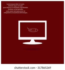 instant messages online. icon. vector design
