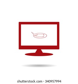 instant messages online. icon. vector design
