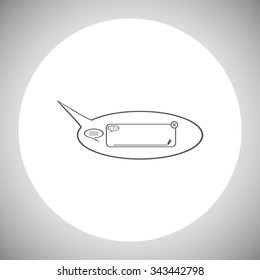 instant messages online. icon. vector design