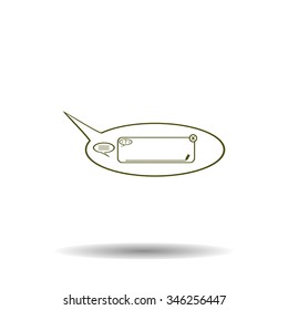 instant messages online. icon. vector design