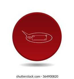 instant messages online icon, vector illustration. Flat design style