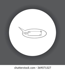 instant messages online icon, vector illustration. Flat design style